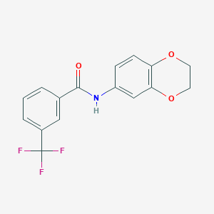 N-(2,3-dihydro-1,4-benzodioxin-6-yl)-3-(trifluoromethyl)benzamide