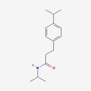 molecular formula C15H23NO B4808127 N-isopropyl-3-(4-isopropylphenyl)propanamide 