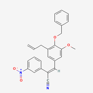 3-[3-allyl-4-(benzyloxy)-5-methoxyphenyl]-2-(3-nitrophenyl)acrylonitrile