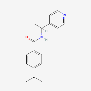 molecular formula C17H20N2O B4808182 4-isopropyl-N-[1-(4-pyridinyl)ethyl]benzamide 