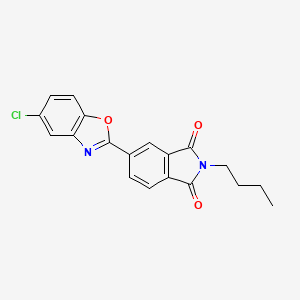 molecular formula C19H15ClN2O3 B4808219 2-butyl-5-(5-chloro-1,3-benzoxazol-2-yl)-1H-isoindole-1,3(2H)-dione 