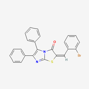 2-[(E)-1-(2-BROMOPHENYL)METHYLIDENE]-5,6-DIPHENYLIMIDAZO[2,1-B][1,3]THIAZOL-3(2H)-ONE