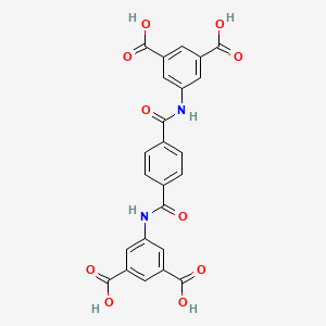 molecular formula C24H16N2O10 B4808236 5,5'-[1,4-phenylenebis(carbonylimino)]diisophthalic acid 