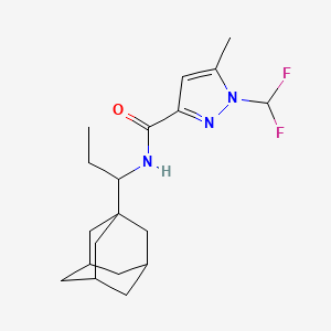 N-[1-(1-adamantyl)propyl]-1-(difluoromethyl)-5-methyl-1H-pyrazole-3-carboxamide