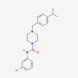 N-(3-BROMOPHENYL)-4-{[4-(PROPAN-2-YL)PHENYL]METHYL}PIPERAZINE-1-CARBOXAMIDE