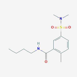 N-butyl-5-(dimethylsulfamoyl)-2-methylbenzamide