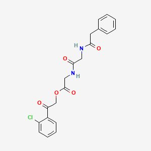 2-(2-chlorophenyl)-2-oxoethyl N-(phenylacetyl)glycylglycinate