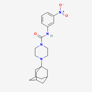 4-(ADAMANTAN-1-YL)-N-(3-NITROPHENYL)PIPERAZINE-1-CARBOXAMIDE