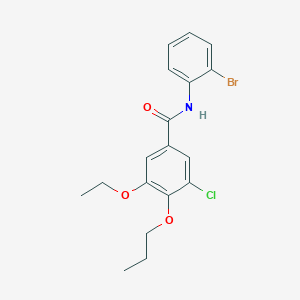 N-(2-bromophenyl)-3-chloro-5-ethoxy-4-propoxybenzamide