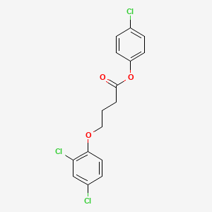 molecular formula C16H13Cl3O3 B4808435 4-chlorophenyl 4-(2,4-dichlorophenoxy)butanoate 