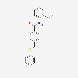 N-(2-ethylphenyl)-4-{[(4-methylphenyl)thio]methyl}benzamide