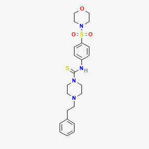 N-[4-(4-morpholinylsulfonyl)phenyl]-4-(2-phenylethyl)-1-piperazinecarbothioamide