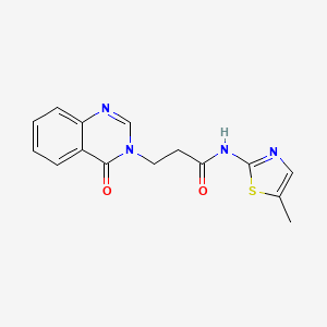 N-(5-methyl-1,3-thiazol-2-yl)-3-(4-oxo-3(4H)-quinazolinyl)propanamide