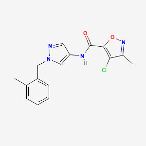 4-chloro-3-methyl-N-[1-(2-methylbenzyl)-1H-pyrazol-4-yl]-5-isoxazolecarboxamide