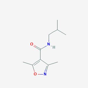 molecular formula C10H16N2O2 B4808469 N-isobutyl-3,5-dimethyl-4-isoxazolecarboxamide 