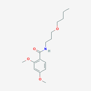 molecular formula C16H25NO4 B4808487 N-(3-butoxypropyl)-2,4-dimethoxybenzamide 