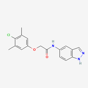 molecular formula C17H16ClN3O2 B4808494 2-(4-chloro-3,5-dimethylphenoxy)-N-1H-indazol-5-ylacetamide 