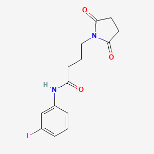 4-(2,5-dioxo-1-pyrrolidinyl)-N-(3-iodophenyl)butanamide