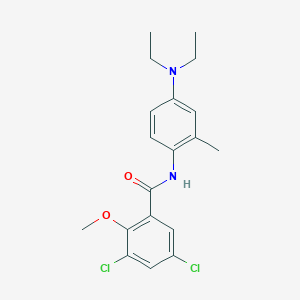 3,5-dichloro-N-[4-(diethylamino)-2-methylphenyl]-2-methoxybenzamide