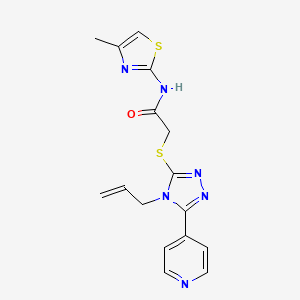 2-{[4-allyl-5-(4-pyridinyl)-4H-1,2,4-triazol-3-yl]thio}-N-(4-methyl-1,3-thiazol-2-yl)acetamide