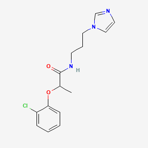 2-(2-chlorophenoxy)-N-[3-(1H-imidazol-1-yl)propyl]propanamide