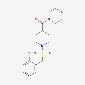 4-({1-[(2-chlorobenzyl)sulfonyl]-4-piperidinyl}carbonyl)morpholine