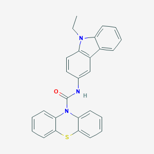 molecular formula C27H21N3OS B480857 N-(9-ethyl-9H-carbazol-3-yl)-10H-phenothiazine-10-carboxamide CAS No. 449769-64-6