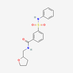 3-(anilinosulfonyl)-N-(tetrahydro-2-furanylmethyl)benzamide