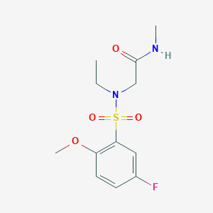 N~2~-ethyl-N~2~-[(5-fluoro-2-methoxyphenyl)sulfonyl]-N~1~-methylglycinamide