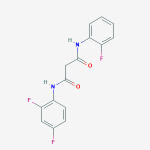 N-(2,4-difluorophenyl)-N'-(2-fluorophenyl)malonamide