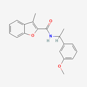 N-[1-(3-methoxyphenyl)ethyl]-3-methyl-1-benzofuran-2-carboxamide