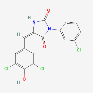 3-(3-chlorophenyl)-5-(3,5-dichloro-4-hydroxybenzylidene)-2,4-imidazolidinedione