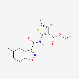 ethyl 4,5-dimethyl-2-{[(5-methyl-4,5,6,7-tetrahydro-1,2-benzisoxazol-3-yl)carbonyl]amino}-3-thiophenecarboxylate