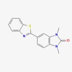 5-(1,3-benzothiazol-2-yl)-1,3-dimethyl-1,3-dihydro-2H-benzimidazol-2-one