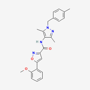 N-[3,5-dimethyl-1-(4-methylbenzyl)-1H-pyrazol-4-yl]-5-(2-methoxyphenyl)-3-isoxazolecarboxamide