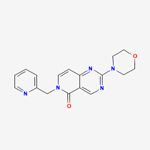 molecular formula C17H17N5O2 B4808703 2-(4-morpholinyl)-6-(2-pyridinylmethyl)pyrido[4,3-d]pyrimidin-5(6H)-one 