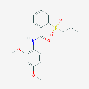 N-(2,4-dimethoxyphenyl)-2-propylsulfonylbenzamide