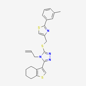 4-allyl-3-({[2-(3-methylphenyl)-1,3-thiazol-4-yl]methyl}thio)-5-(4,5,6,7-tetrahydro-1-benzothien-3-yl)-4H-1,2,4-triazole