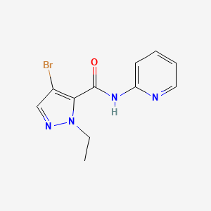 4-bromo-1-ethyl-N-2-pyridinyl-1H-pyrazole-5-carboxamide