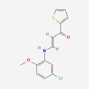 3-[(5-chloro-2-methoxyphenyl)amino]-1-(2-thienyl)-2-propen-1-one