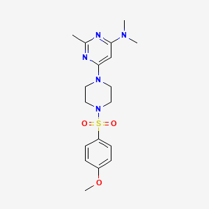 6-[4-(4-Methoxybenzenesulfonyl)piperazin-1-YL]-N,N,2-trimethylpyrimidin-4-amine