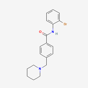 molecular formula C19H21BrN2O B4808829 N-(2-bromophenyl)-4-(1-piperidinylmethyl)benzamide 