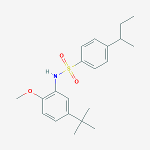 4-sec-butyl-N-(5-tert-butyl-2-methoxyphenyl)benzenesulfonamide