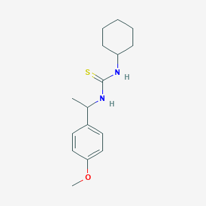 molecular formula C16H24N2OS B4808852 N-cyclohexyl-N'-[1-(4-methoxyphenyl)ethyl]thiourea CAS No. 890324-05-7