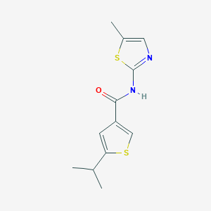 5-isopropyl-N-(5-methyl-1,3-thiazol-2-yl)-3-thiophenecarboxamide