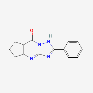 2-phenyl-4,5,6,7-tetrahydro-8H-cyclopenta[d][1,2,4]triazolo[1,5-a]pyrimidin-8-one