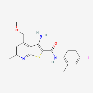 molecular formula C18H18IN3O2S B4808866 3-amino-N-(4-iodo-2-methylphenyl)-4-(methoxymethyl)-6-methylthieno[2,3-b]pyridine-2-carboxamide 