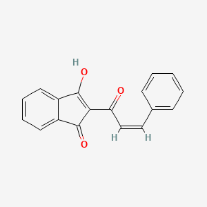 3-hydroxy-2-[(Z)-3-phenylprop-2-enoyl]inden-1-one