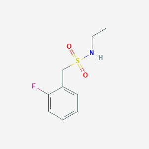 molecular formula C9H12FNO2S B4808886 N-ethyl-1-(2-fluorophenyl)methanesulfonamide 