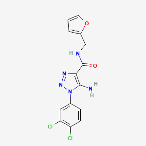 5-amino-1-(3,4-dichlorophenyl)-N-(furan-2-ylmethyl)-1H-1,2,3-triazole-4-carboxamide